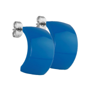 Boucles doreilles Supernova bleu bouclier