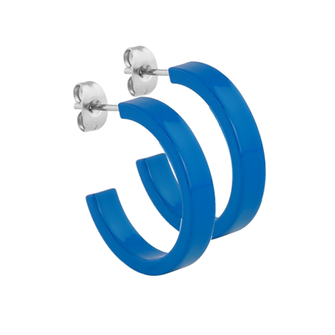 Clou doreille Supernova bleu rond plat 5x24