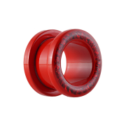 Flesh Tunnel Supernova Fire Red mit Swarovski Kristall...