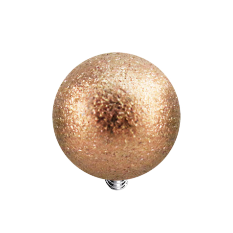 Dermal Anchor Kugel rosegold gesprenkelt