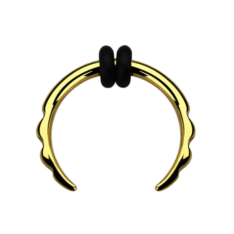 Croissant de dilatation doré avec 3 encoches