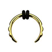 Croissant de dilatation doré avec 3 encoches