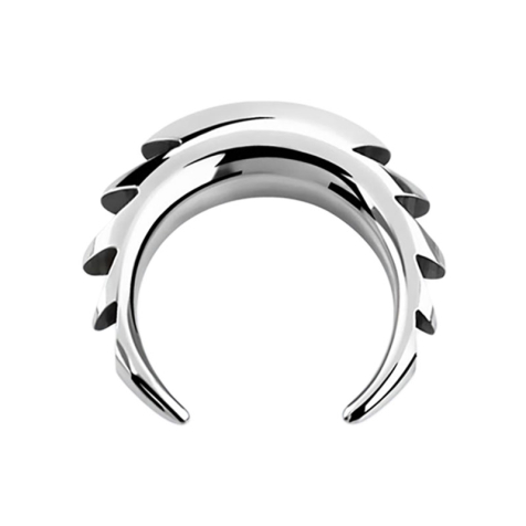 Sickle silver serrated