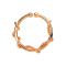 Fake septum with rope coil elongated rose gold
