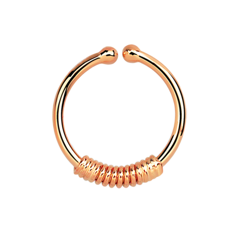 Fake Septum mit Seilwindung rosegold