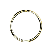 Micro piercing ring 18k gold-plated
