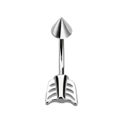Micro banana silver with cone and arrow