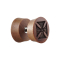Fake Plug aus Sawo Holz mit Kreuz