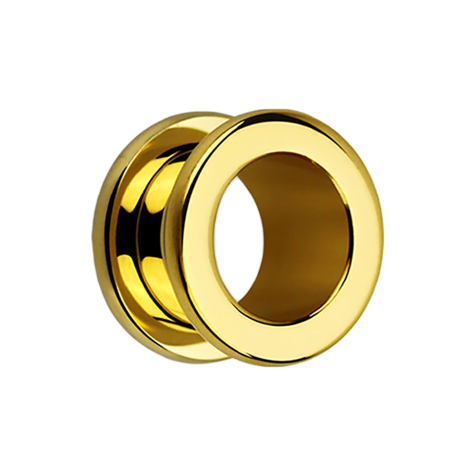 Tunnel per la carne placcato oro con angoli arrotondati