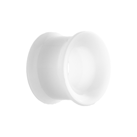 Flared Tunnel blanc avec vis de fixation