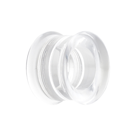 Flared Tunnel transparent avec filetage