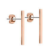 Stud earrings bar rose gold