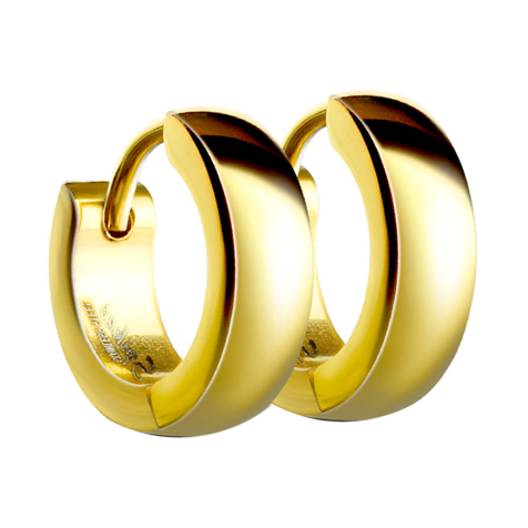 Ohrring zum Klappen abgerundet vergoldet