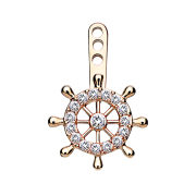 Ohrring Ear Jacket rosegold Yachtrad