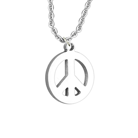 Chaîne argent Pendentif Peace argent