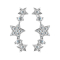Ohrring Ear Climber silber mit Sternkristallen silber