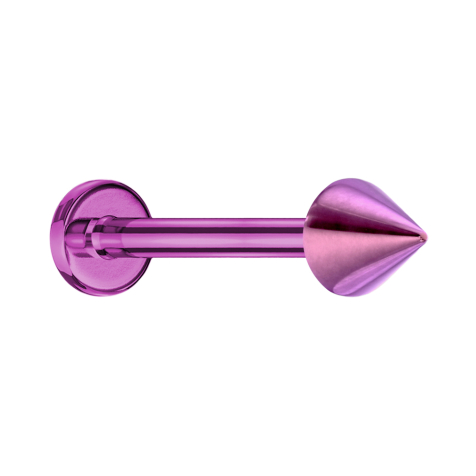 Micro labret viola con cono