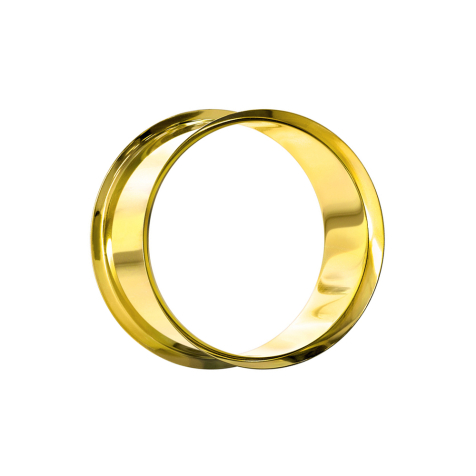 Gold-plated flared tunnel