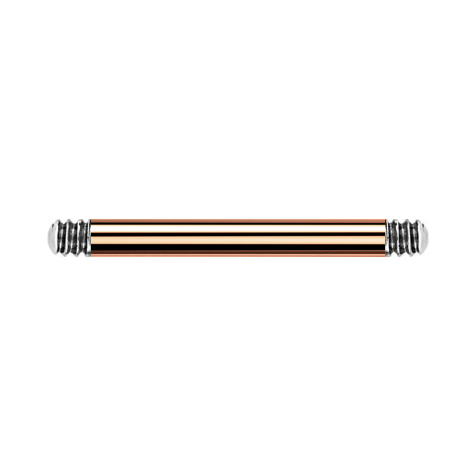 Micro barbell rod rose gold