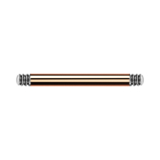 Micro barbell rod rose gold