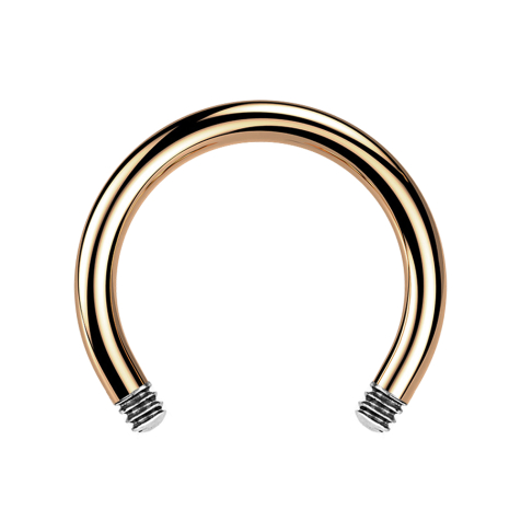 Micro Circular Barbell Rod rose gold