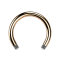 Micro Circular Barbell Rod rose gold