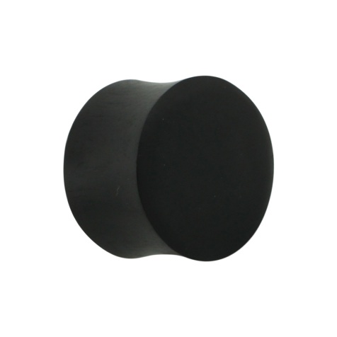 Flared plug made from Areng wood