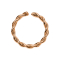 Micro piercing ring braided rose gold
