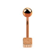 Banana oro rosa con palla e cubo