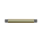 Gold-plated barbell rod