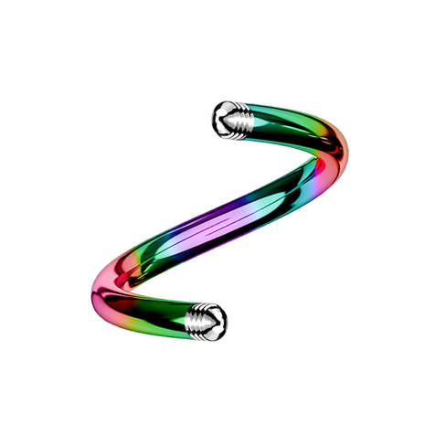 Micro spiral rod colored