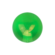 Boule revêtue de métal vert