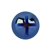 Dermal Anchor testa a fessura trasversale blu scuro