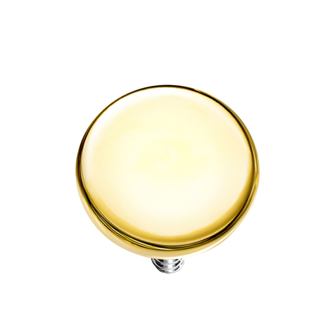 Dermal Anchor Scheibe vergoldet