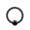 Micro Ball Closure Ring geflochten schwarz