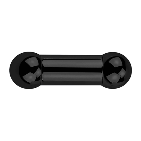 Barbell noir avec deux boules