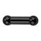 Barbell internal thread black with two balls