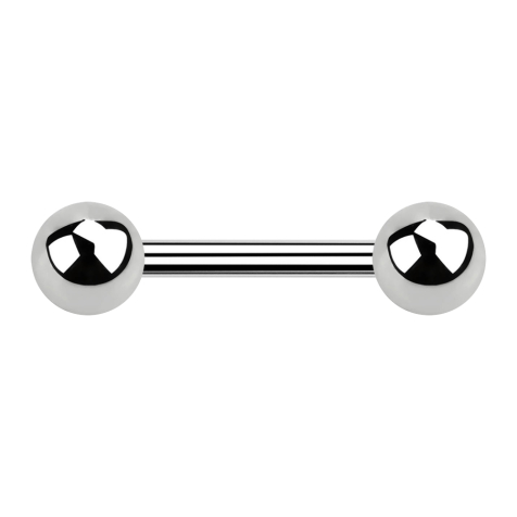 Barbell silver con due palline