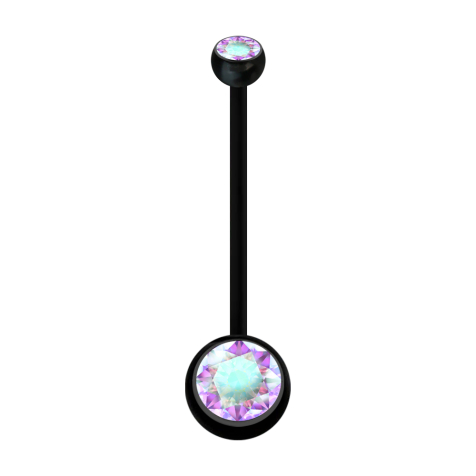 Banana pregnancy black with two crystal balls multicolor