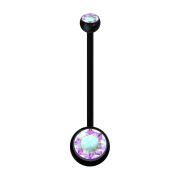 Banane de grossesse noire avec deux boules de cristal...