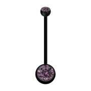 Banane Schwangerschaft schwarz mit zwei Kugeln Kristall...