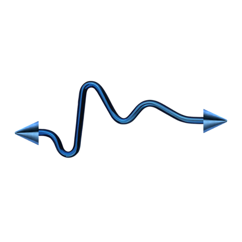 Barbell bleu foncé battement de coeur avec deux cones