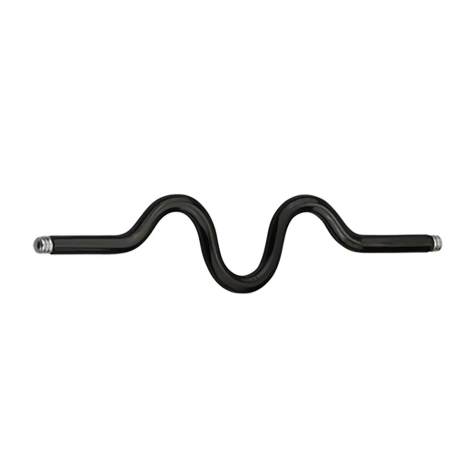 Barra per bilancieri nera a zig zag