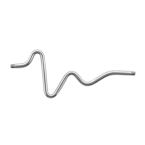 Barre de barbell argent battement de coeur