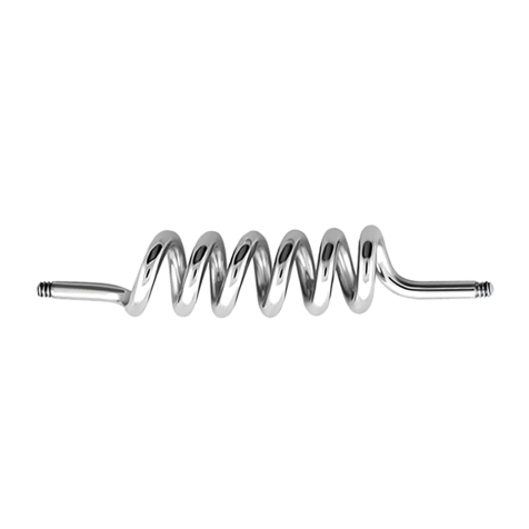 Barbell-Stab silber Spule