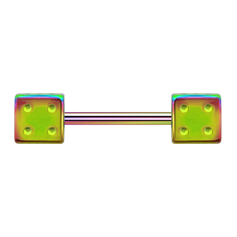 Micro Barbell colorato con cubo