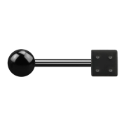 Barbell noir avec boule et cube