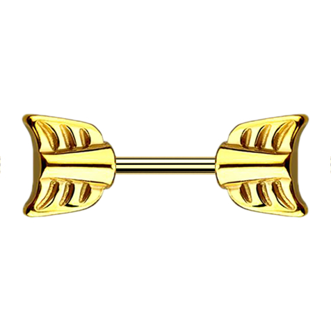 Micro Barbell doré avec flèche