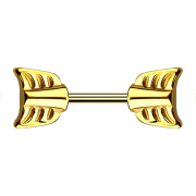 Micro Barbell doré avec flèche