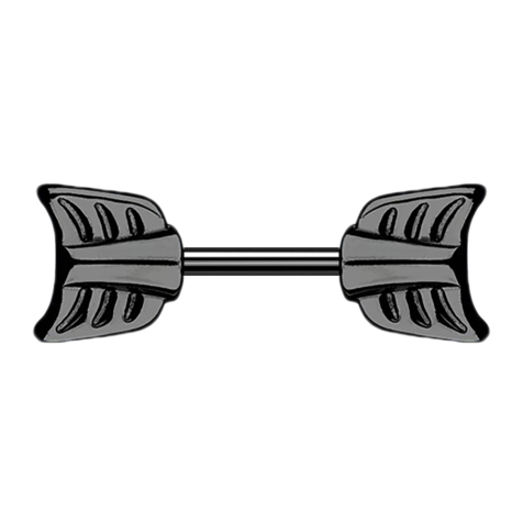 Micro Barbell noir avec flèche